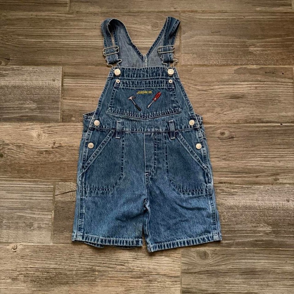 Vintage Jordache kids denim overalls size 3T